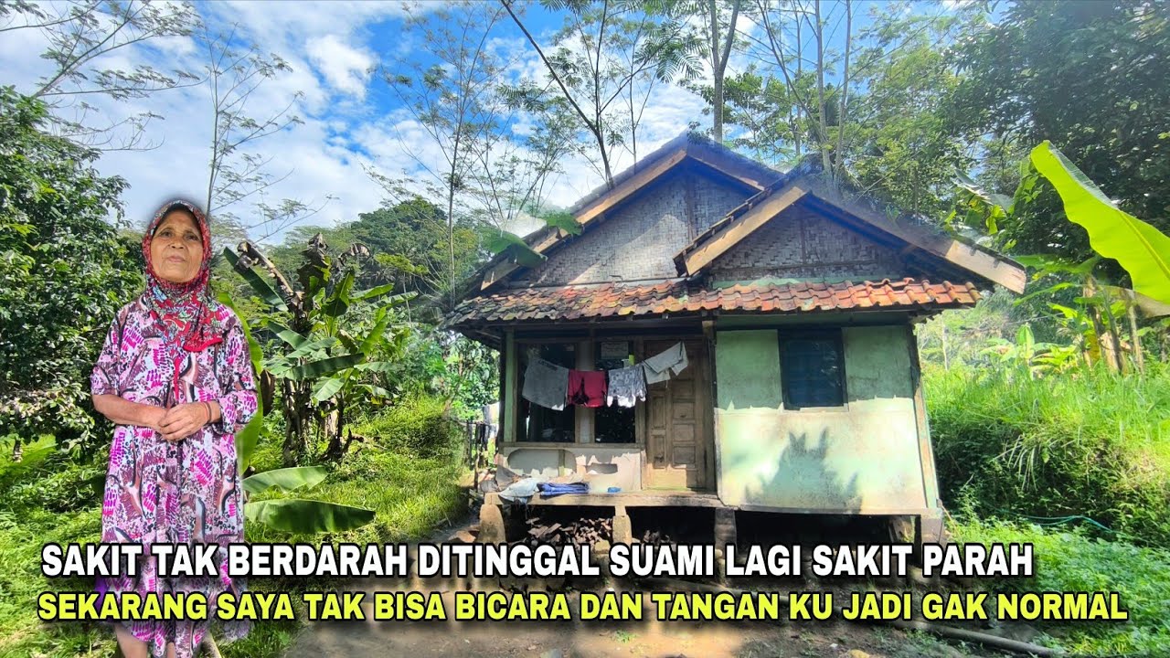 MEMPRIHATIN KAN.SEORANG NENEK TAK BISA BICARA DI TINGGAL SUAMI.TINGGAL DI BAWAH TEBING PINGGIR HUTAN