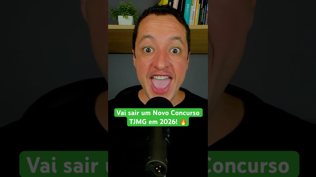 Vai sair um novo concurso TJMG em 2026!