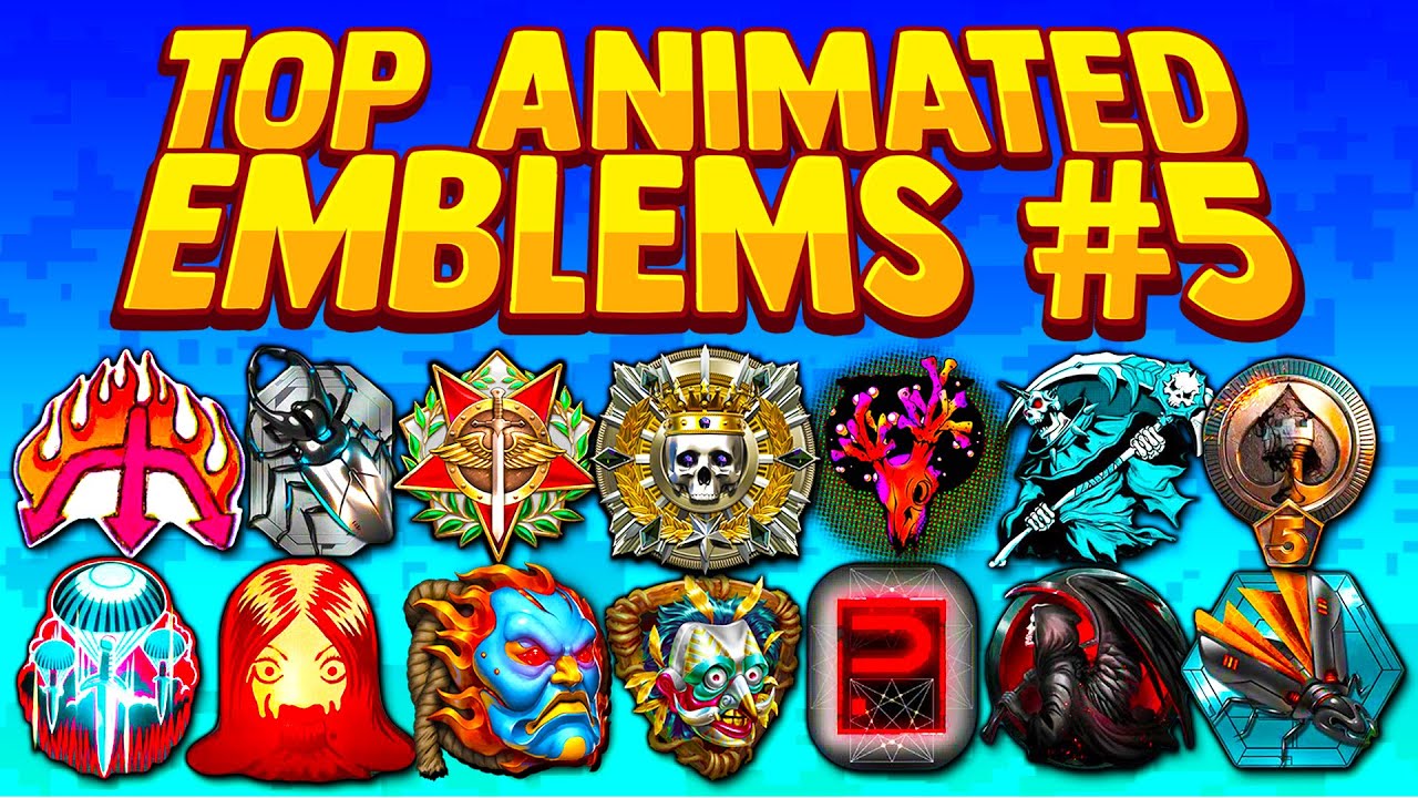 BEST ANIMATED EMBLEMS in Modern Warfare Part 5 *Rare*