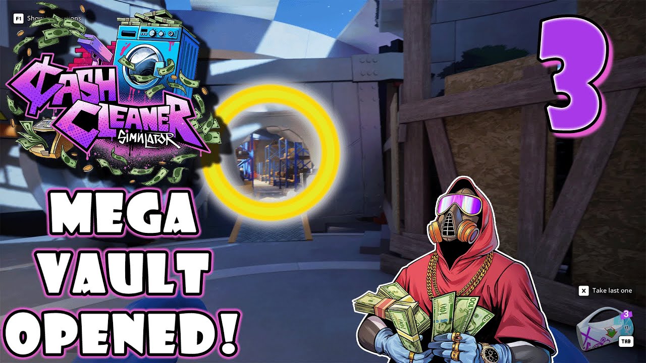 THE MEGA VAULT HAS OPENED! - CASH CLEANER SIMULATOR