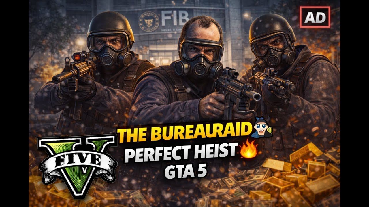 GTA 5 The Bureau Raid Mission Gameplay | Full Heist Walkthrough