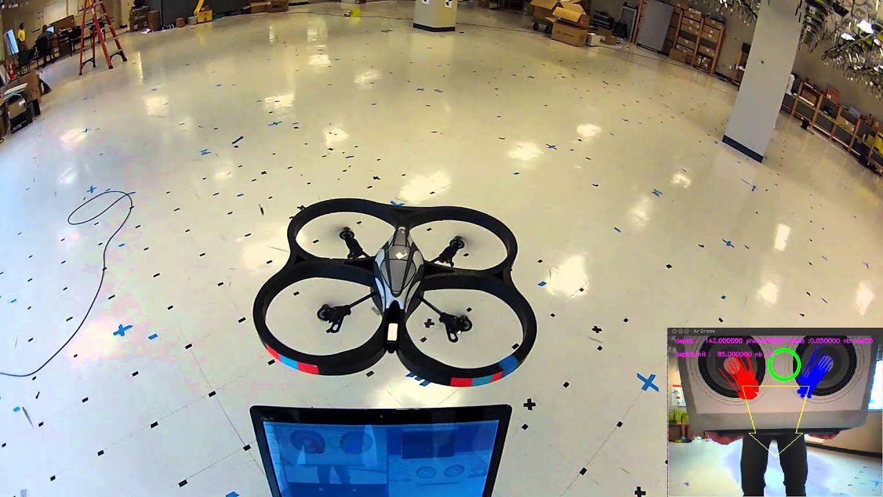 AR Drone Target Tracking with OpenCV - Optical Flow