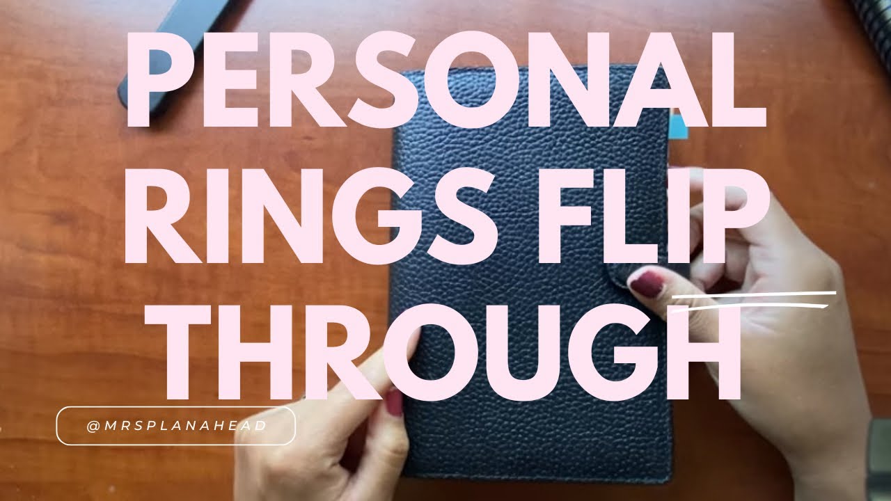 Personal rings flip through - Filofax Finsbury