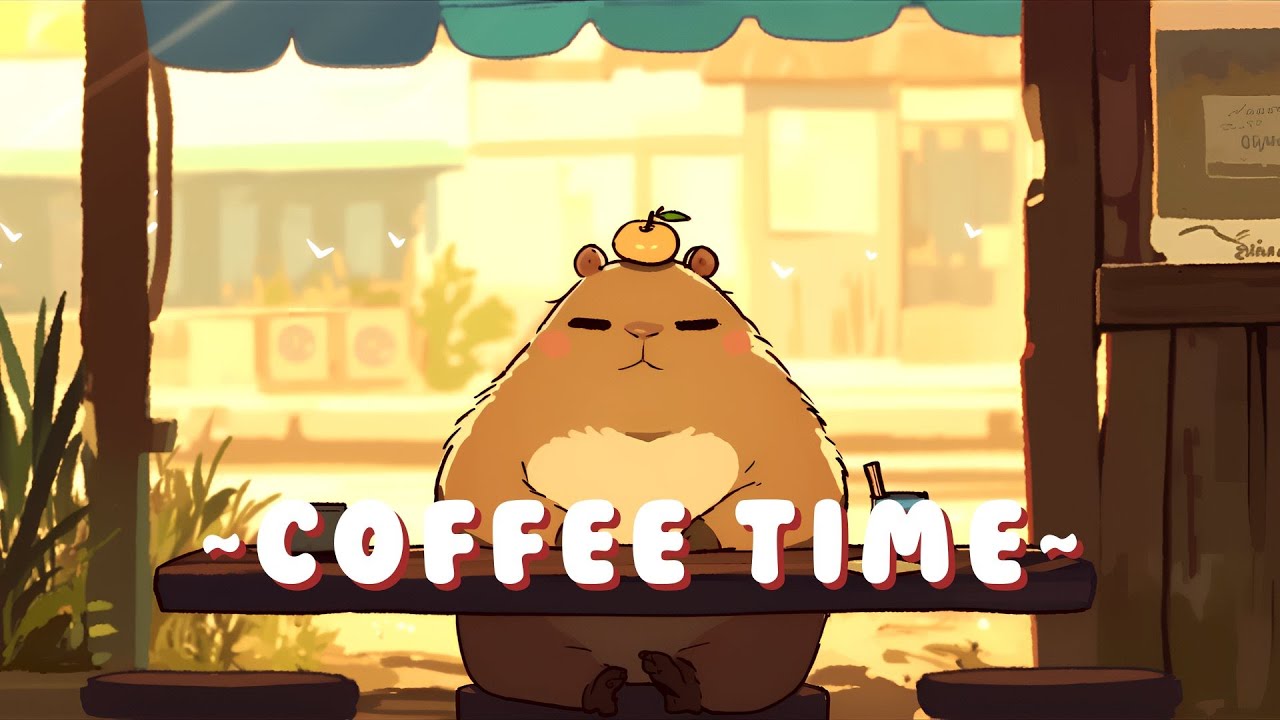 Capybara Study Beats - Chill Beats to Help You Relax ~ Peaceful Flow ~ 🦫 🎮 ☕