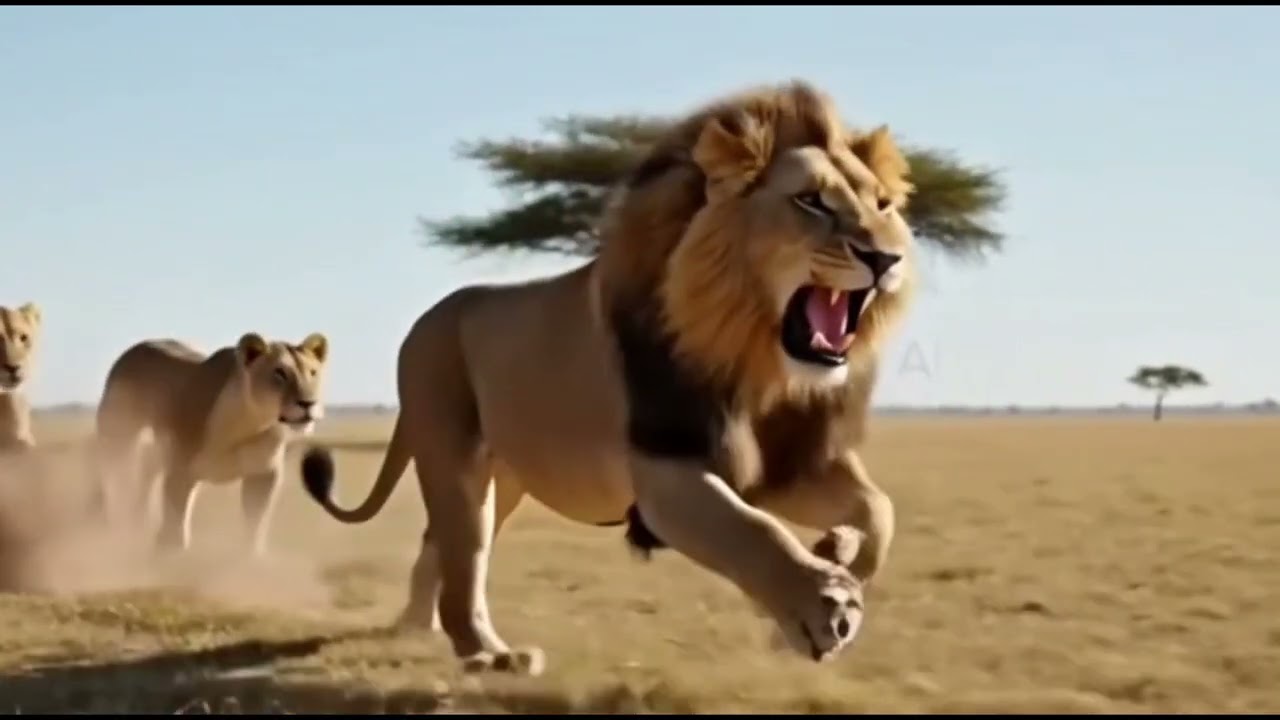 A Mysterious Flying Creature Enters the Forest, Forcing Lions and Tigers to Unite and AttackTogether