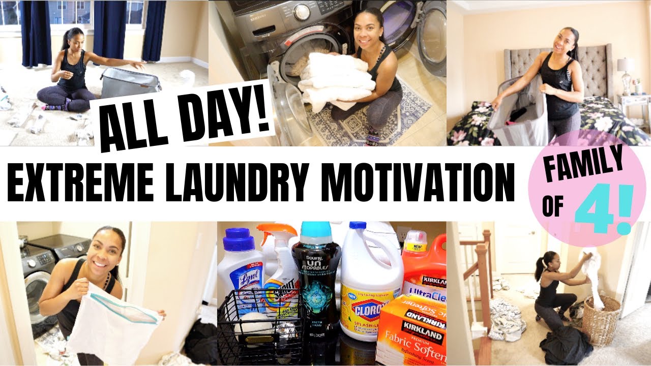 WEEKLY LAUNDRY ROUTINE 2020 //  ULTIMATE ALL DAY CLEAN WITH ME + HACKS