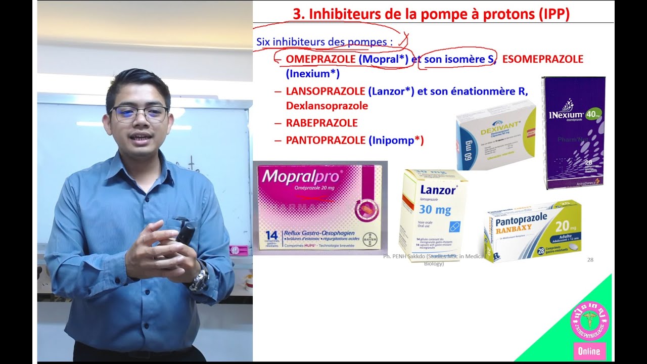 ក្រុមថ្នាំក្រពះ IPP | Inhibiteurs de la pompe à protons | ភាគ១