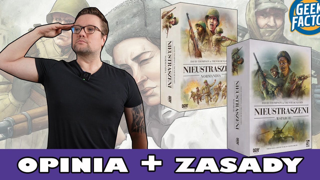 NIEUSTRASZENI: NORMANDIA i WSPARCIE | Wideo Instrukcja | Jak Grać | Zasady | Opinia
