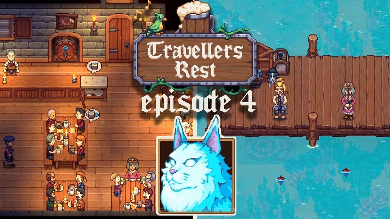 Improving the tavern and exploring the town - Travellers Rest [4] cozy gameplay | no commentary