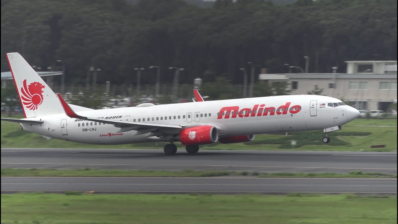 Malindo Air Boeing 737-900ER 9M-LNJ Takeoff from NRT 34L