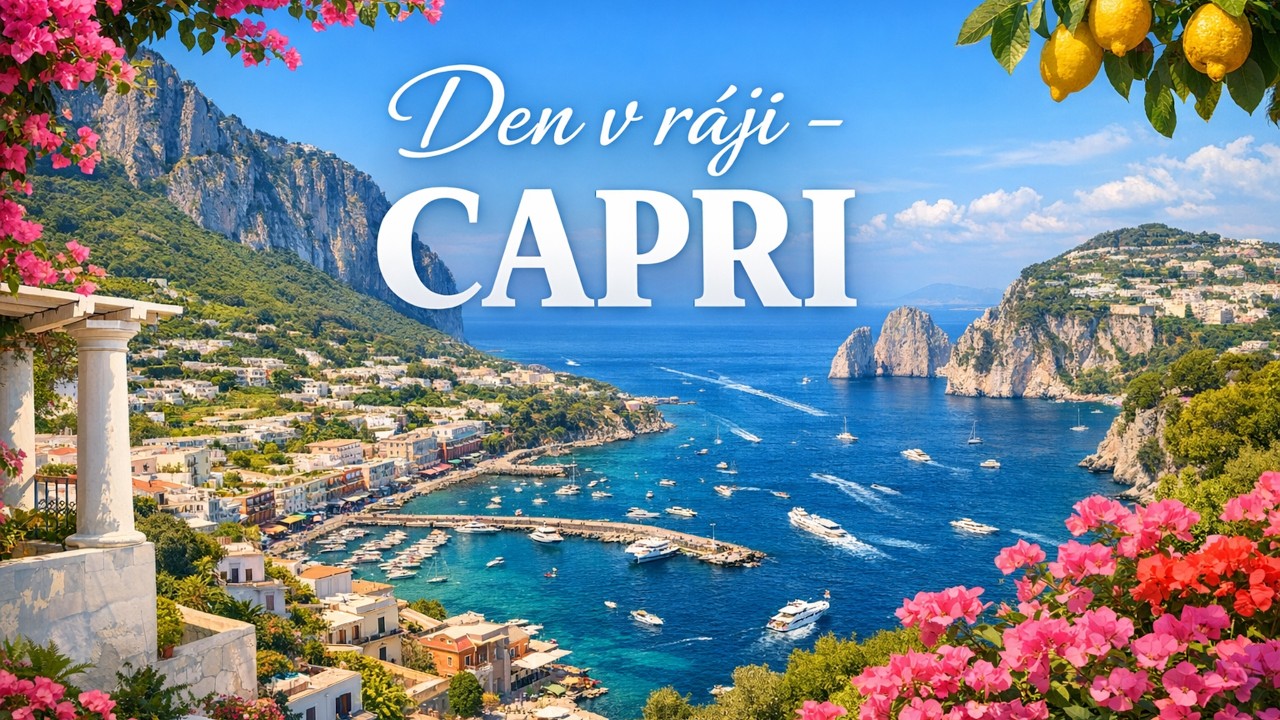 Capri - Itálie autem 3/3. Anticapri. Lodí kolem celého ostrova, dobré jídlo a nejkrásnější výhledy.