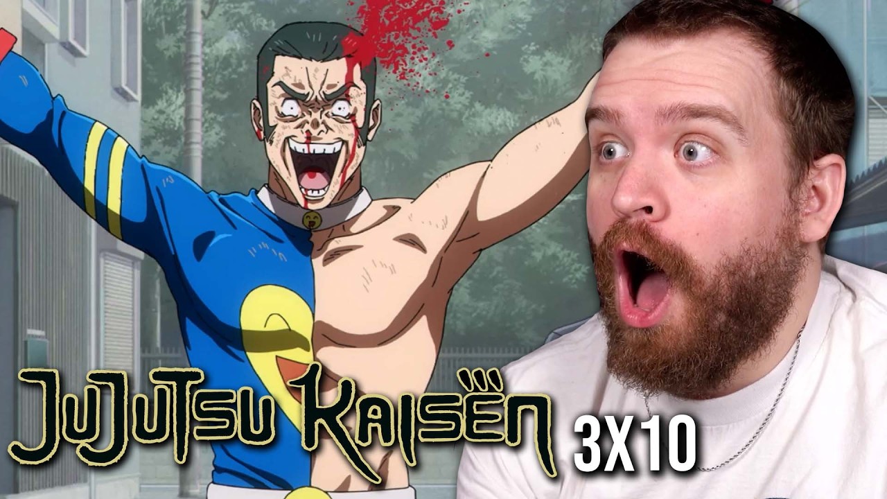 Странный чувак. ОТЛИЧНЫЙ БОЙ?!? | Реакция и обзор 10 серии 3 сезона Jujutsu Kaisen | Арка 