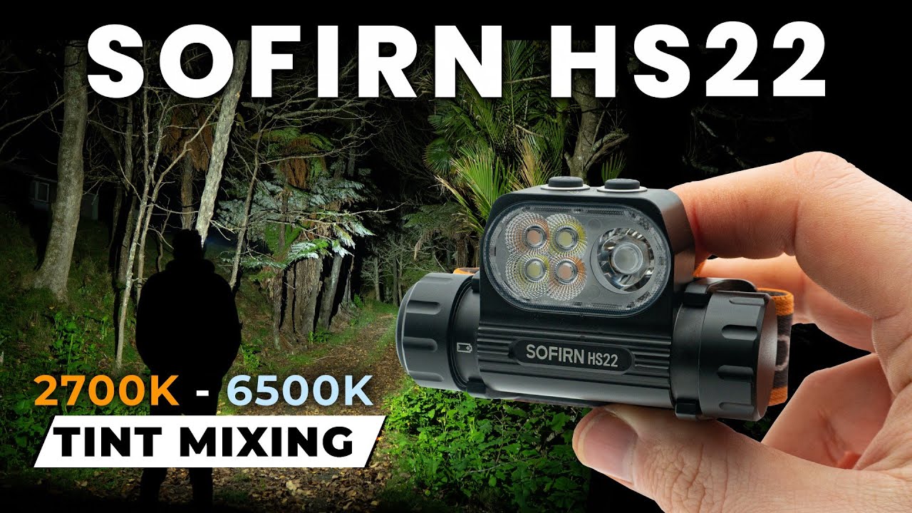 Sofirn HS22, Top Performer, 2700K-6500K CCT/Tint Ramping, 2500 Lumens. 260m