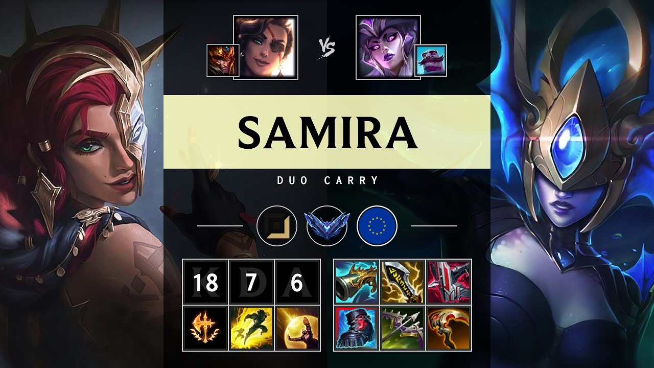 Samira ADC vs Syndra: Triple Kill, Killing spree - EUW Diamond Patch 25.S1.1
