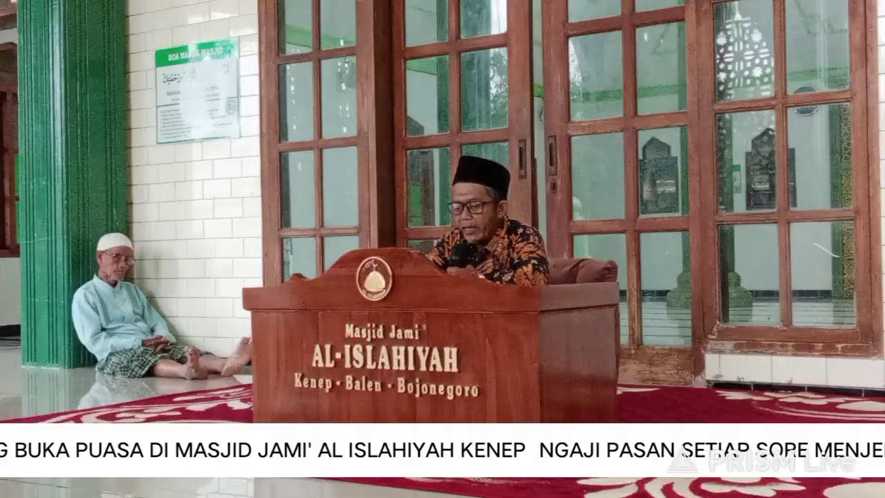 Ngaji pasan di masjid Al Islahiyah kenep