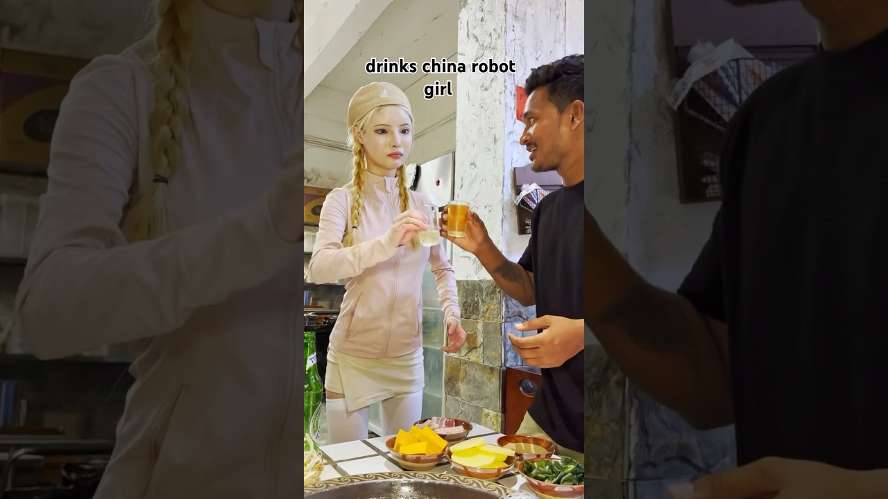 drinks china robot girl & laba hansda #shots #short #mutraveller