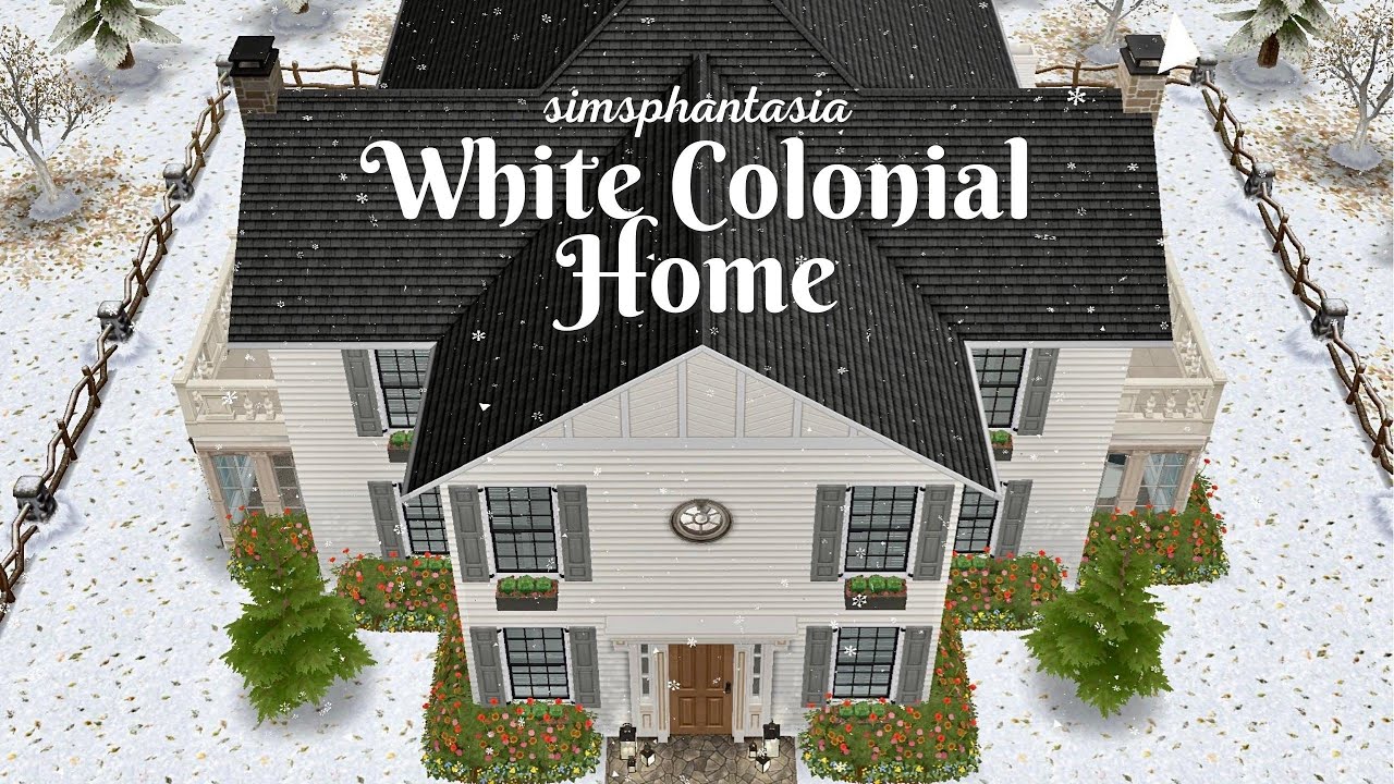 The Sims FreePlay ~ White Colonial Home | House Tour | Simsphantasia