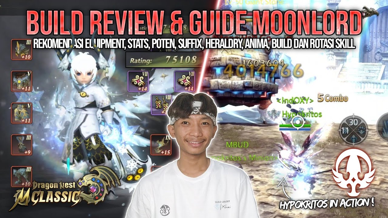 Build & Guide Moonlord Cap 50! Maksimalin Great Wave Kalian!! - DRAGON NEST M CLASSIC