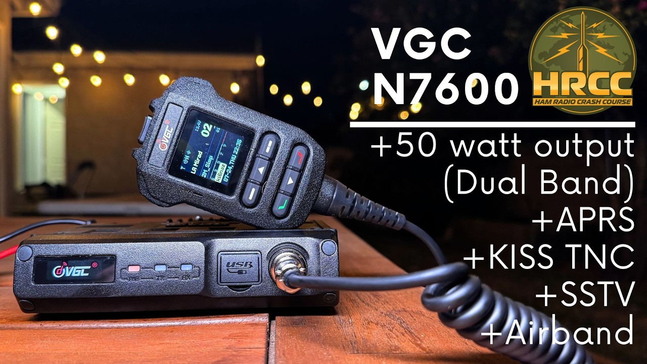 The VGC N7600 Radio Has APRS, KISS TNC, Air Band, GPS, Bluetooth & 50 watts!