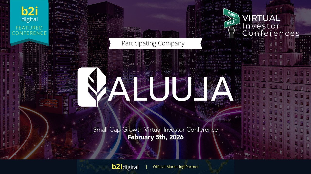 Small Cap Growth Virtual Investor Conference — Aluula Composites Inc. (OTCQB: AUUAF | TSXV: AUUA)