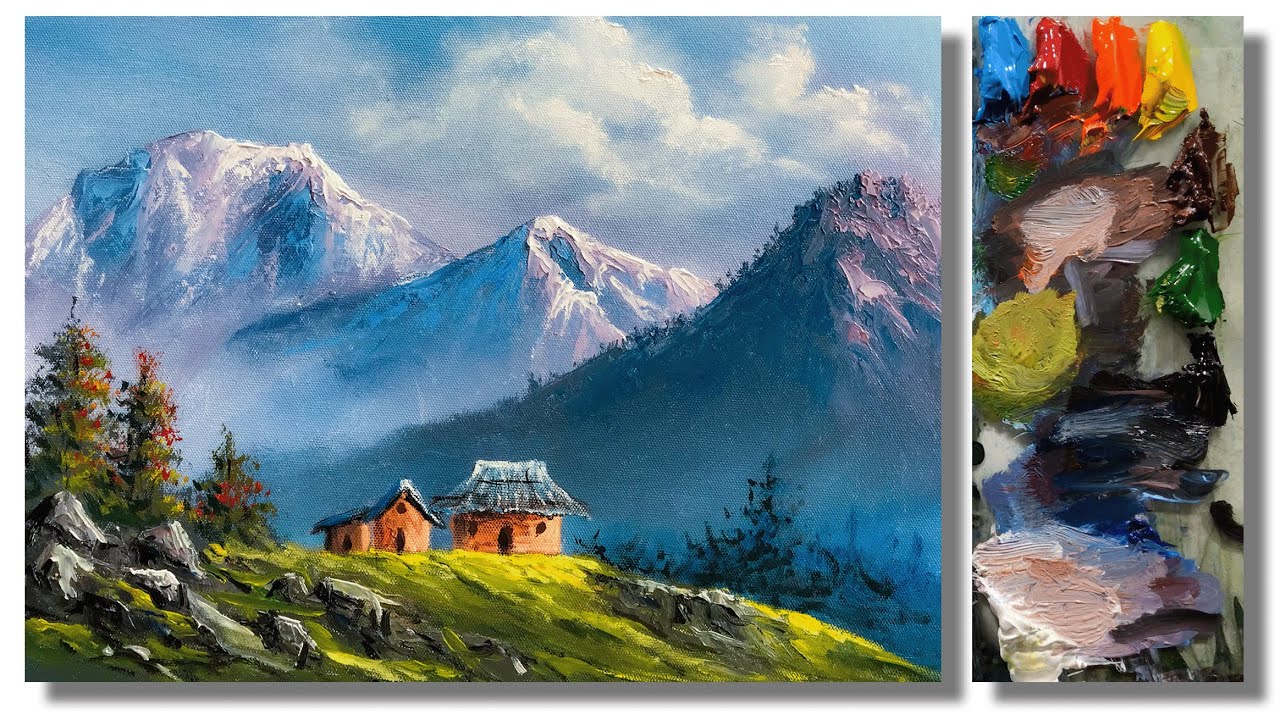 Acrylic Landscape Painting In Time-lapse | Easy Landscape Painting | How to Paint Scenery Landscape