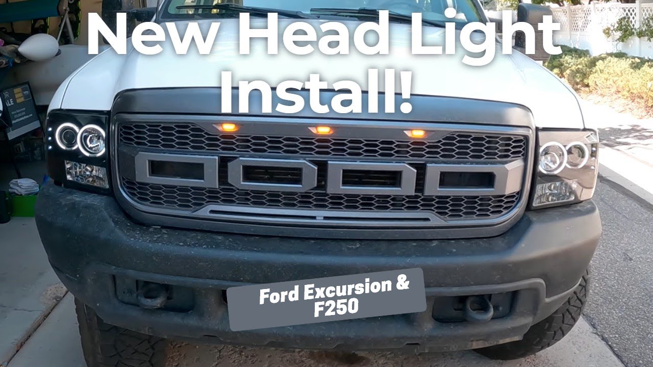 How to install new Headlights for the Ford Excursion and F250!