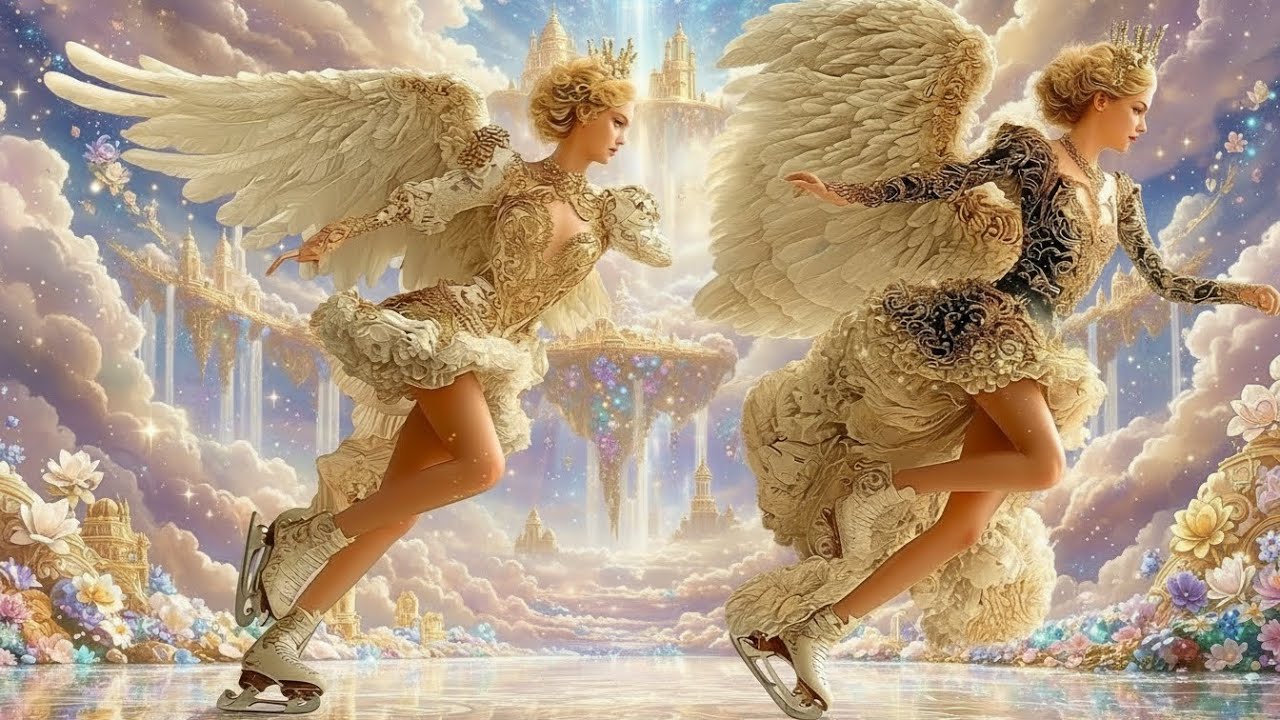 Fantasy Snowboarding (4K): Dreamy Goddess Winter Adventure | Cinematic Visuals