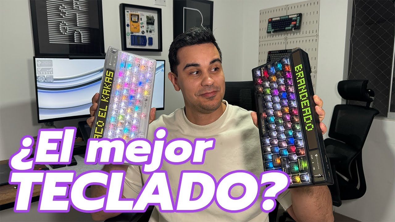 El MEJOR TECLADO MECÁNICO!!! el MACHENIKE KT68pro ⌨️ teclado RGB con pantalla 👾
