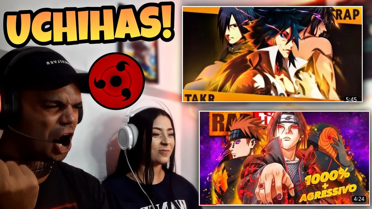 React - MALDIÇÃO DO ÓDIO - Uchiha Rap (Sasuke, Madara e Indra) + RAP GUERRAS SÃO IMUNDAS