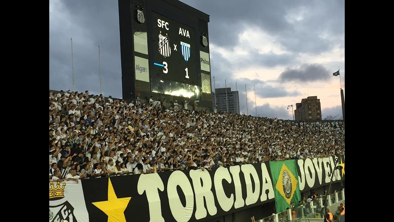 SANTOS 3 X 1 avaí - A Liderança é nossa - Vila Belmiro em festa!