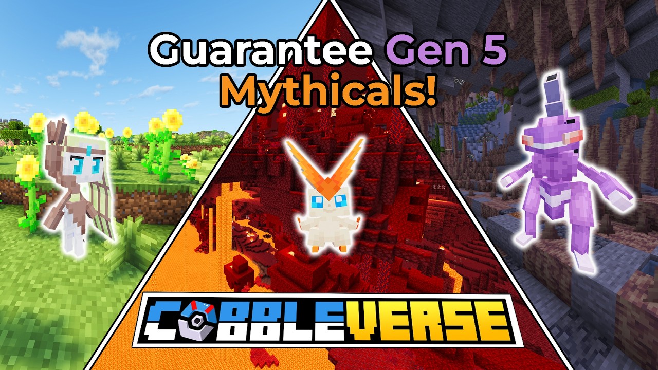 Guarantee Meloetta, Victini, and Genesect in Cobbleverse! (Gen 5 Mythicals!)