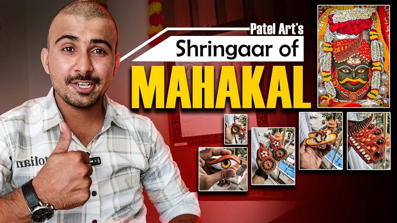महाकाल श्रृंगार Creation ⚜️🧑🏻‍🎨 || Beautiful Shringaar Samagri Of Mahakal by Patel Art’s..