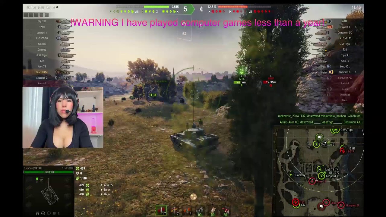 #kikiafriends (TWITCH: https://www.twitch.tv/natacoin) Playing WOT