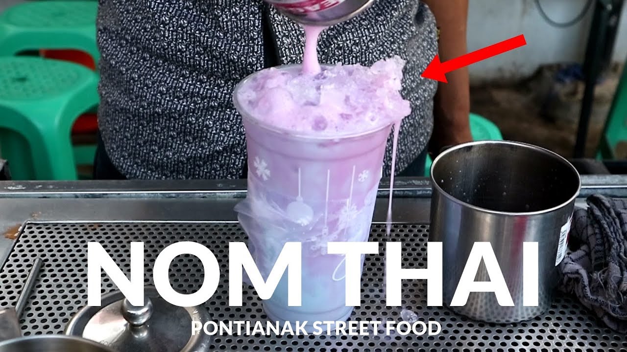 THAI TEA TERLARIS  !! NOM THAI BANJIR ORDERAN DI GO FOOD | PONTIANAK STREET FOOD 