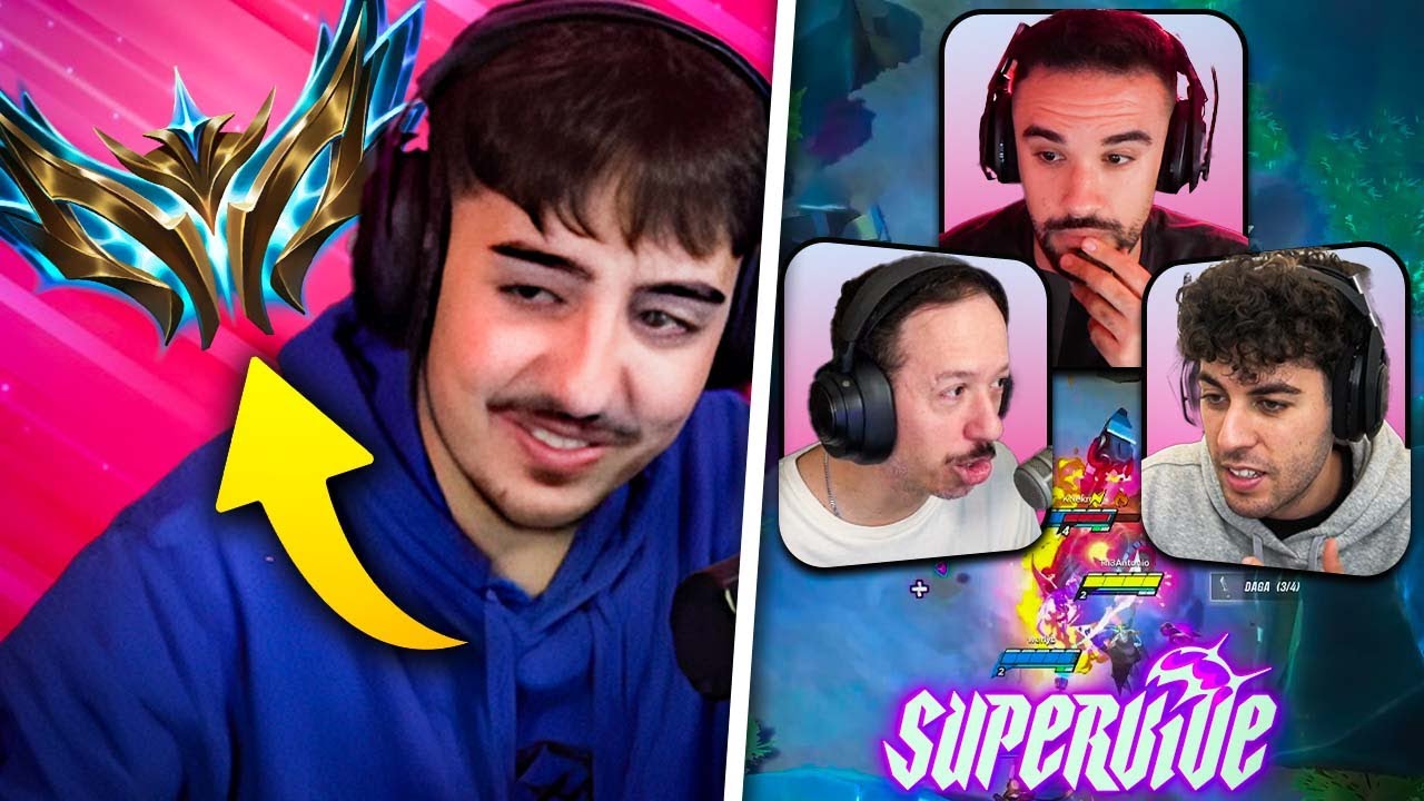 ¡Tengo que subir a Challenger! + SUPERVIVE con ILLOJUAN, KNEKRO Y WERLYB - Th3Antonio