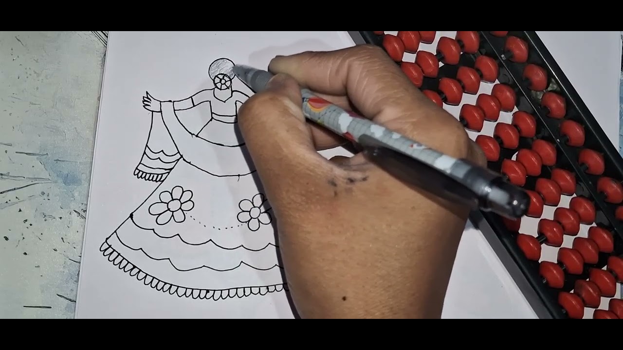 How to draw doll drawing drawing for kids video easy doll drawing #trending #video #virel #art #art