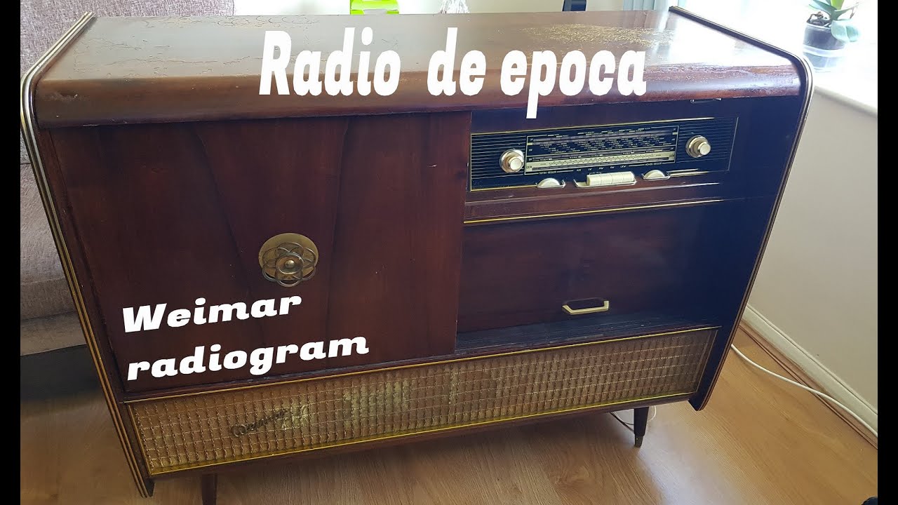 Radio de epoca 1950   -1950's Weimar radiogram-