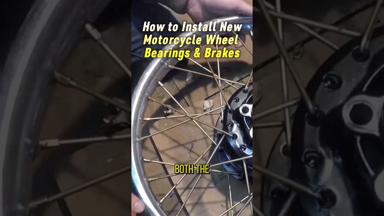 Installing Motorcycle Wheel Bearings DIY 