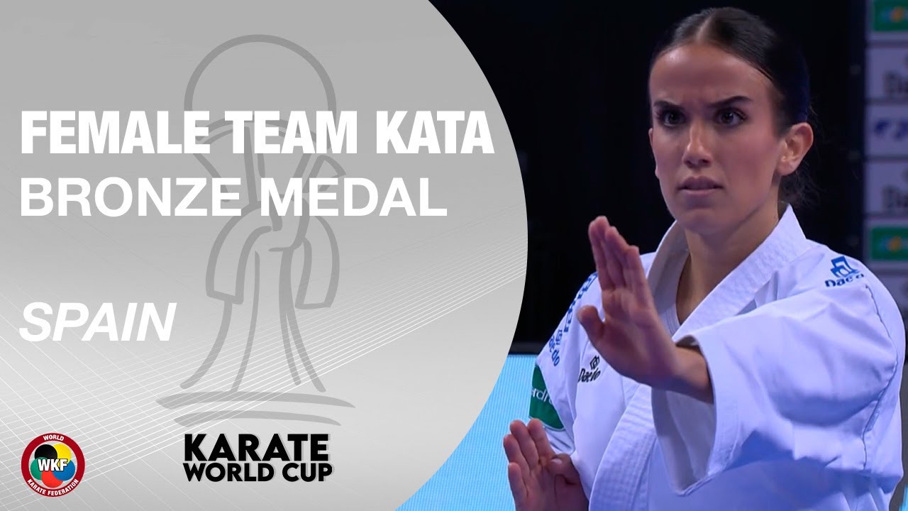 SPAIN FEMALE TEAM KATA | BRONZE MEDAL | KARATE WORLD CUP 2024 | WORLD KARATE FEDERATION