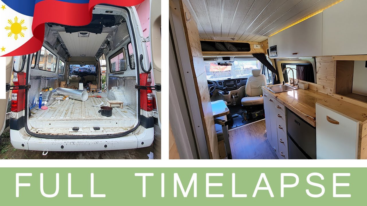 Philippine DIY Camper Conversion Timelapse in 10 mins w/ Shower