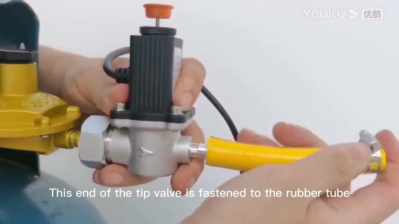How to install solenoid valve and combustible gas detector for home security gas safety