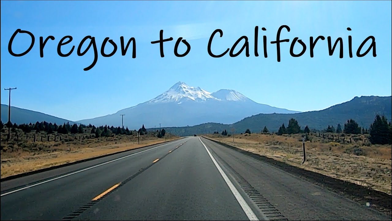 Driving Oregon to California - Scenery & Road Noise - ASMR Sleep Sounds Relaxation Studying Anxiety