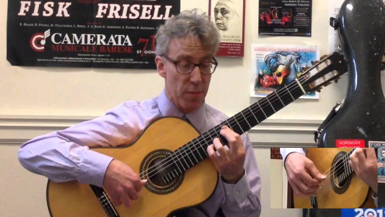 Right Hand Arpeggios & A Funny Story (guitar technique) with Eliot Fisk