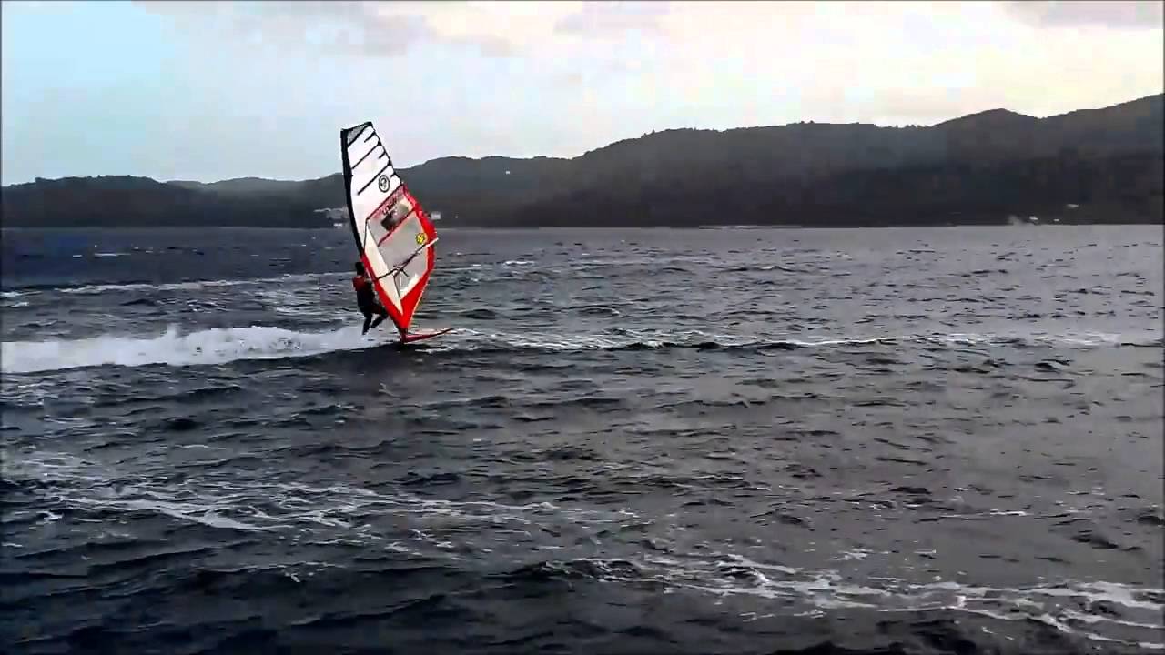 SLALOM WINDSURFING TRAINING !!! VIGANJ 2016