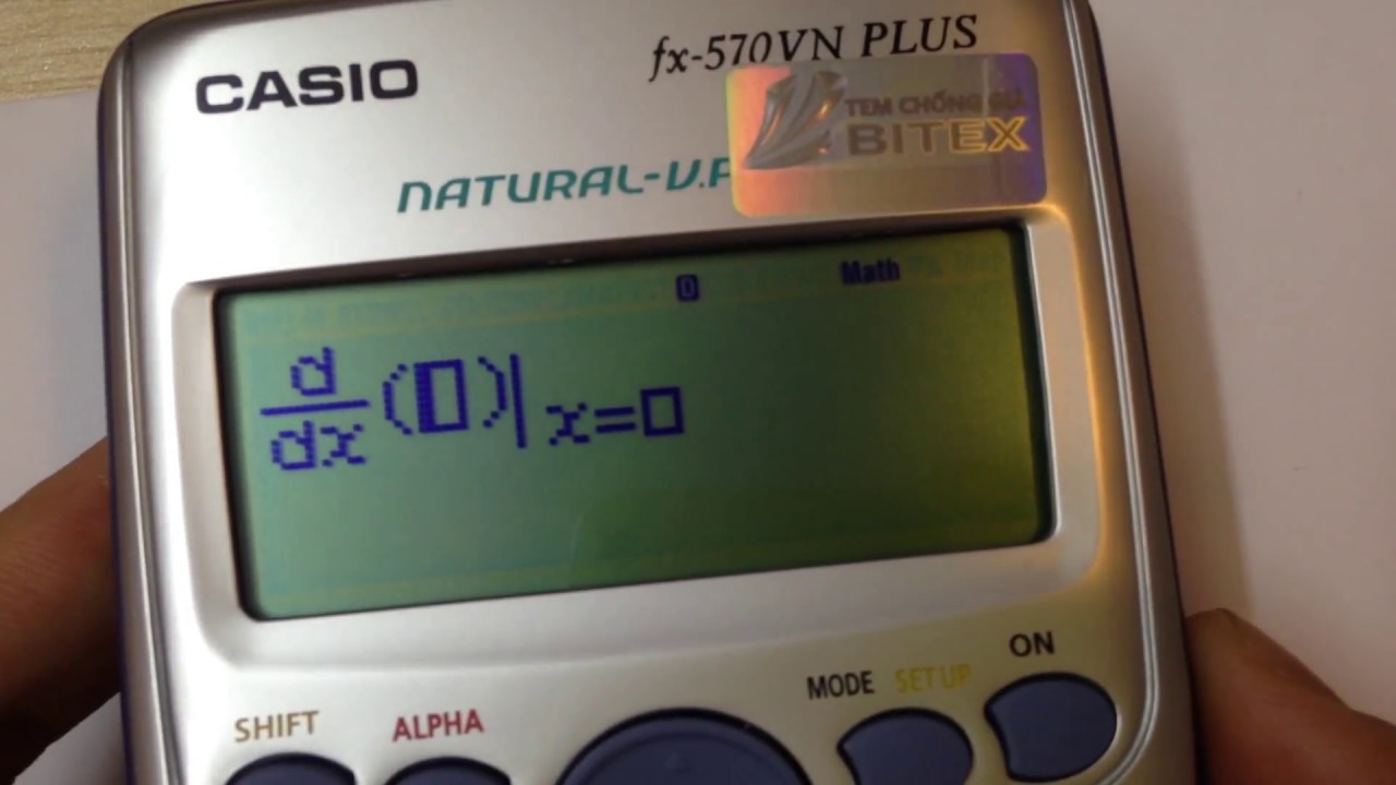 Tuyệt kĩ tính đạo hàm cấp 2 bằng máy tính Casio siêu nhanh