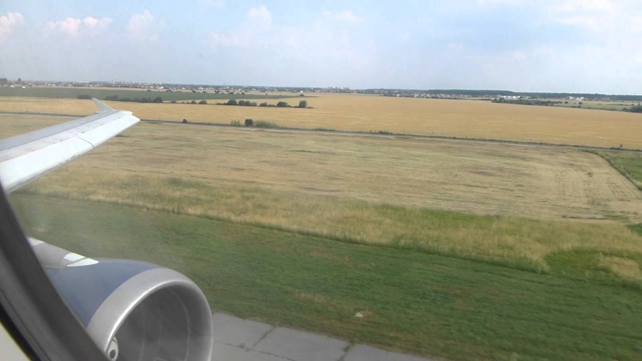 Landing in Bucharest Otopeni in a Tarom A310