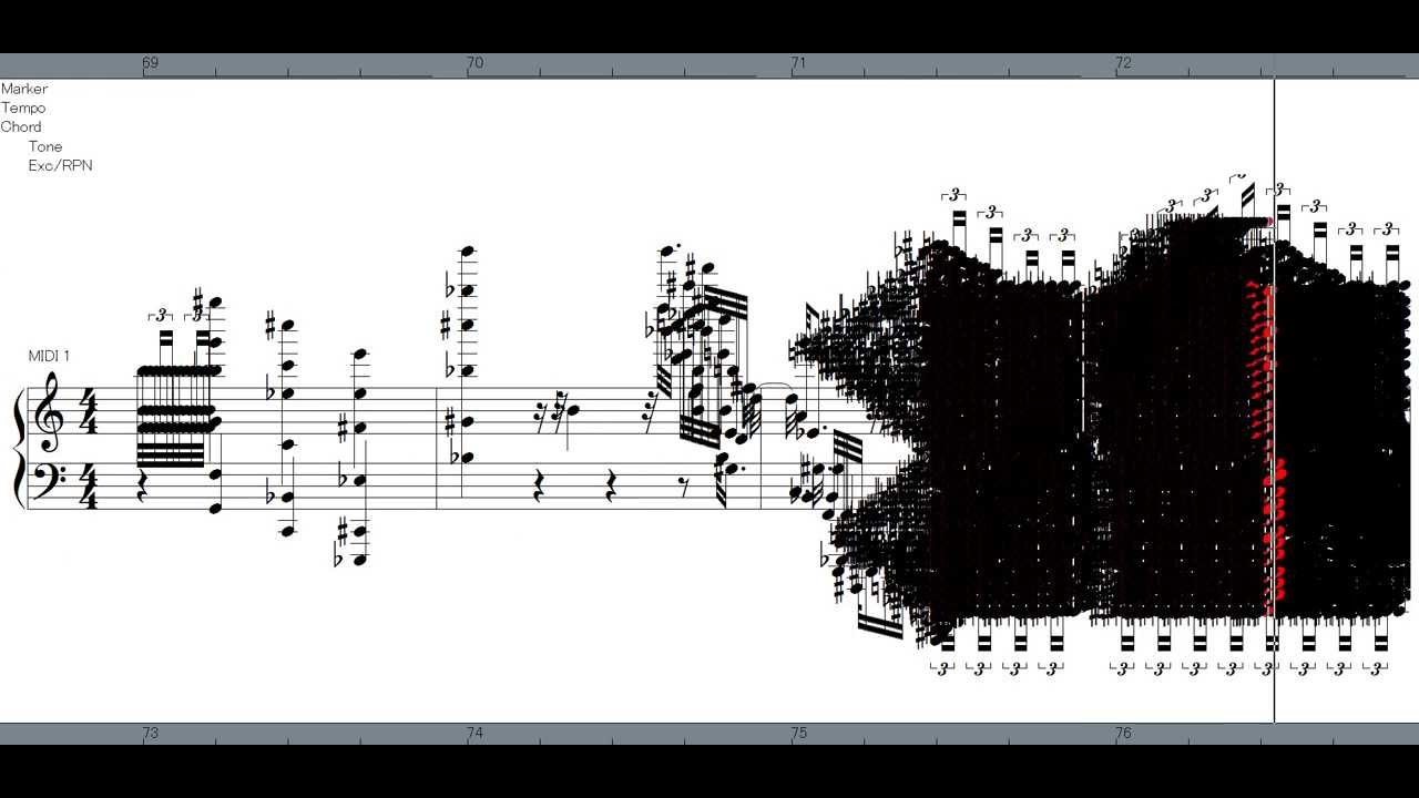 Black score: Ode to Joy