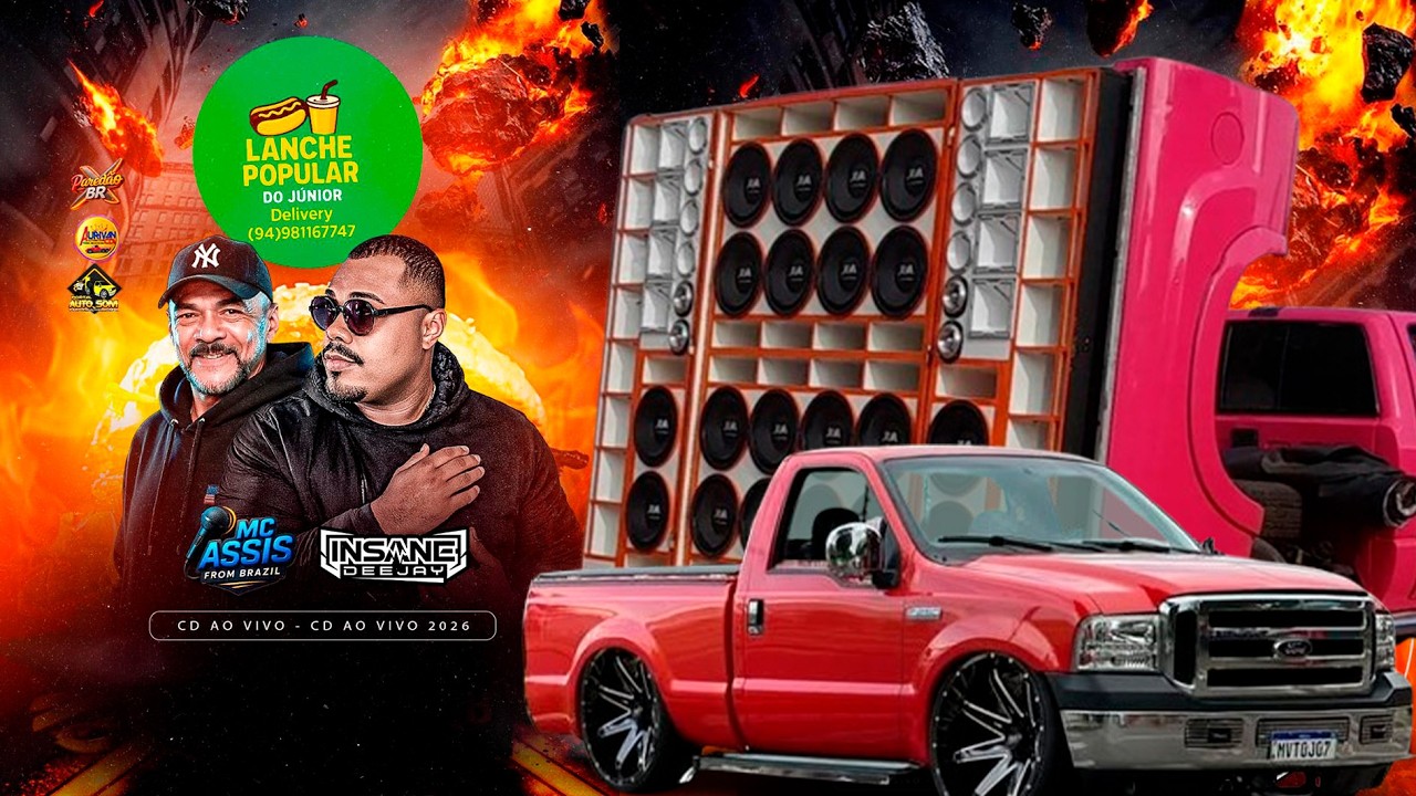 DANCE COMERCIAL 2026 CD LANCHE POPULAR DO JUNIOR AO VIVO mc assis insanedj ofc