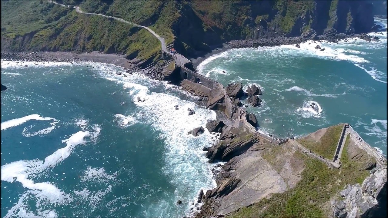 Pais Vasco San Juan de Gaztelugatxe phantom 4 pro 1080p!!