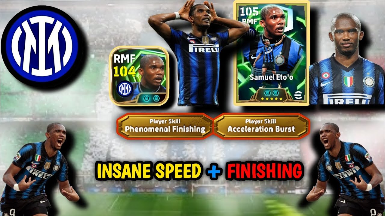 Samuel Eto’o Review 🔥 Double Booster Speed & Finishing | eFootball 2025 #efootball 